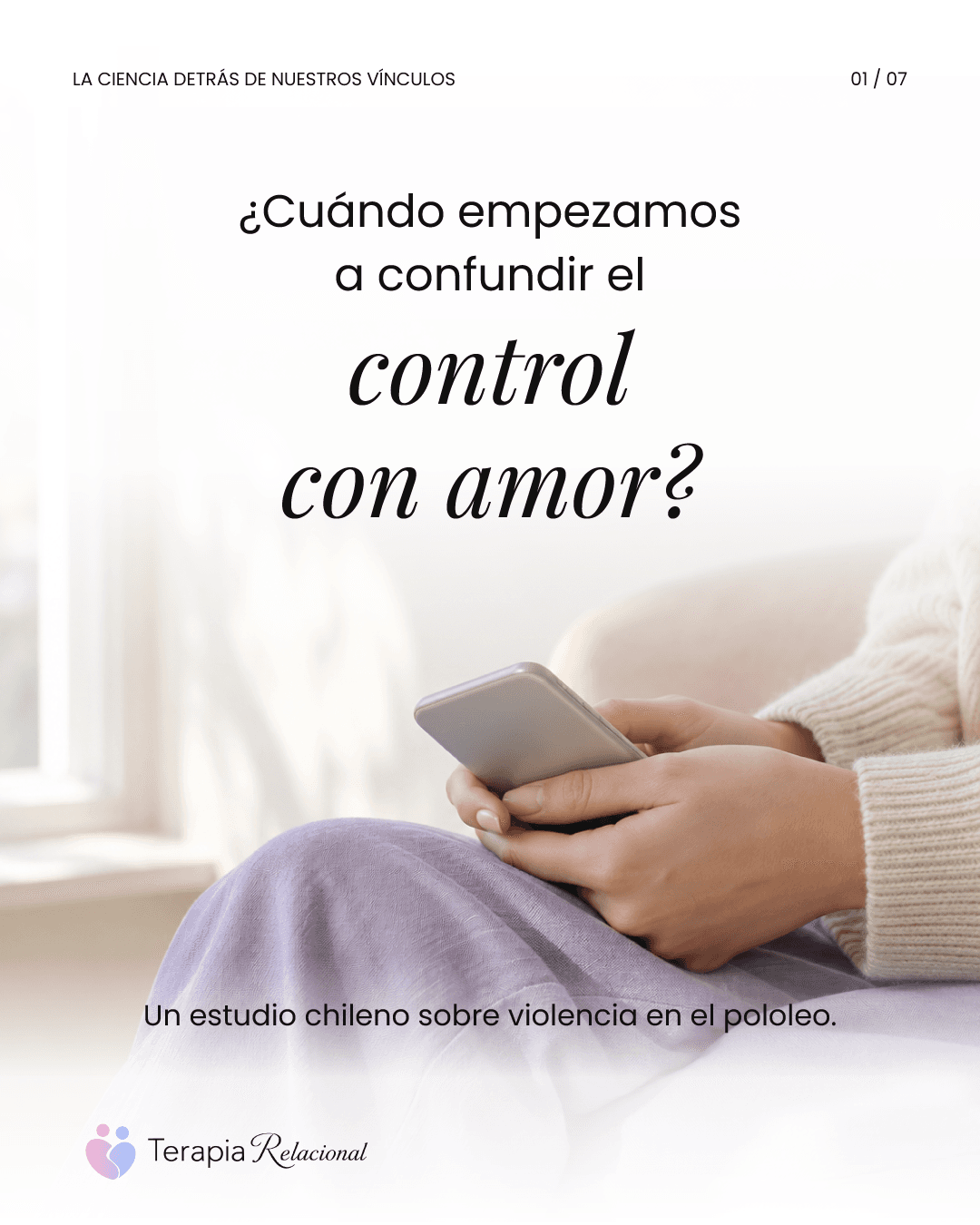Carrusel de contenido de Terapia Relacional sobre vínculos y comunicación